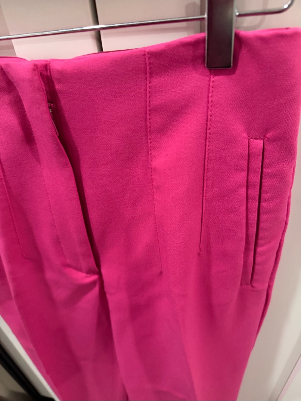 Zara Hot Pink Pull-On Tapered Pants - Picture 5 of 6